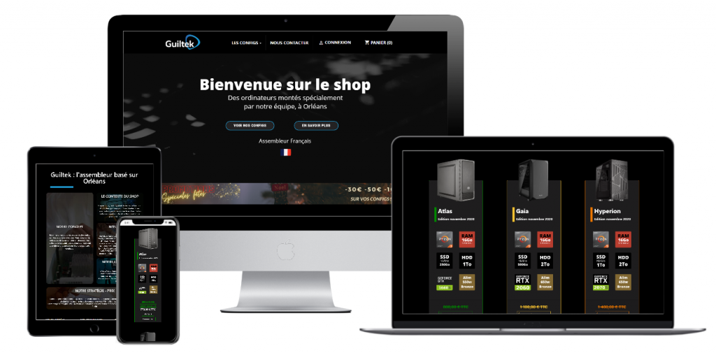 Boutique de Guiltek réalisée par CDI45